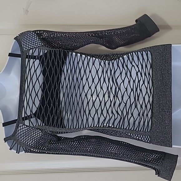 Gray -fish net, nylon/spandex long sleeve top. Quality Fabic, no size or tags - Picture 5 of 5